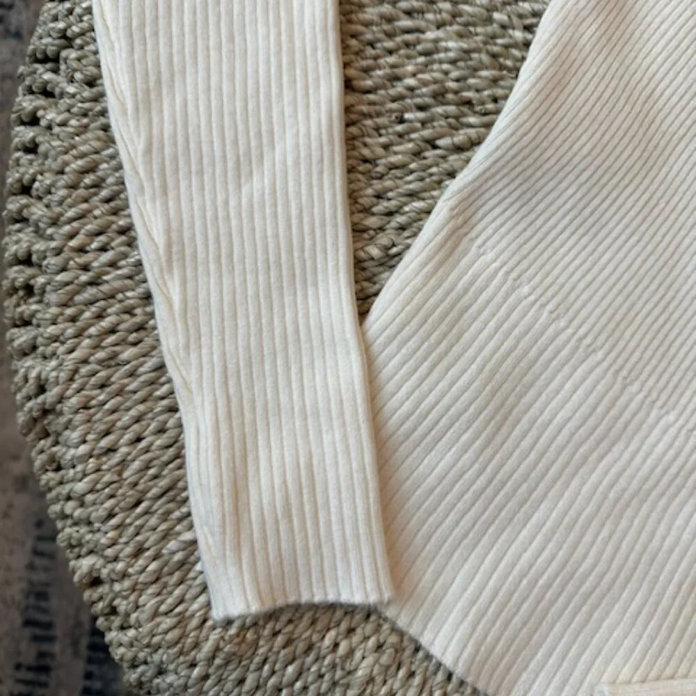 Princess Polly Cream Morley Off Shoulder Sweater, M/L - Picture 8 of 9